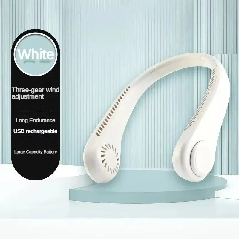 AirLoop Neck Fan — Bladeless, Rechargeable, 20H Battery