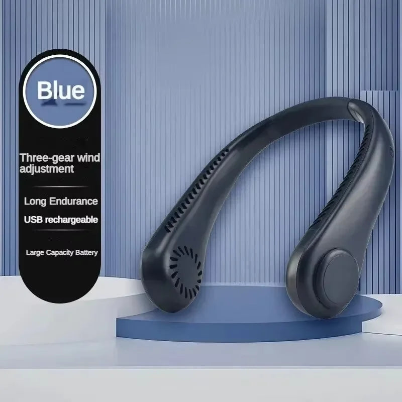 AirLoop Neck Fan — Bladeless, Rechargeable, 20H Battery