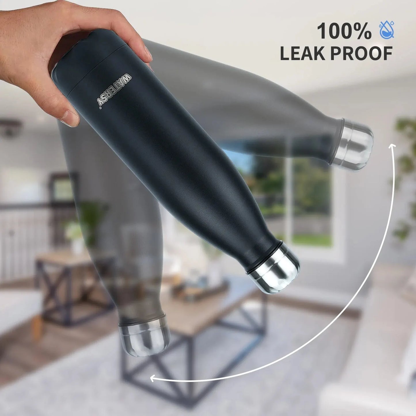 Insulated Stainless Steel Water Bottle — 500ml, 24H Cold