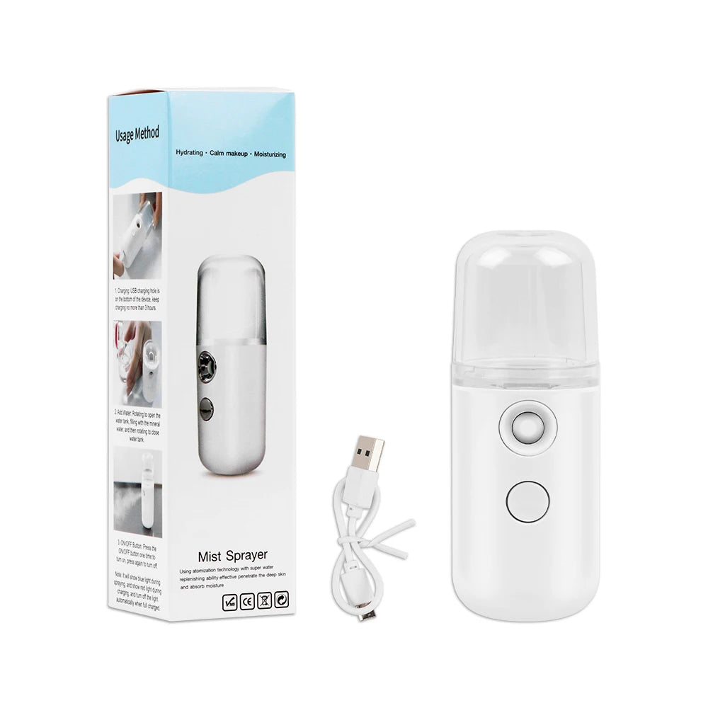Portable Face Mister — Rechargeable Nano Mist Sprayer