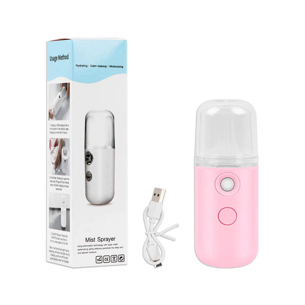 Portable Face Mister — Rechargeable Nano Mist Sprayer