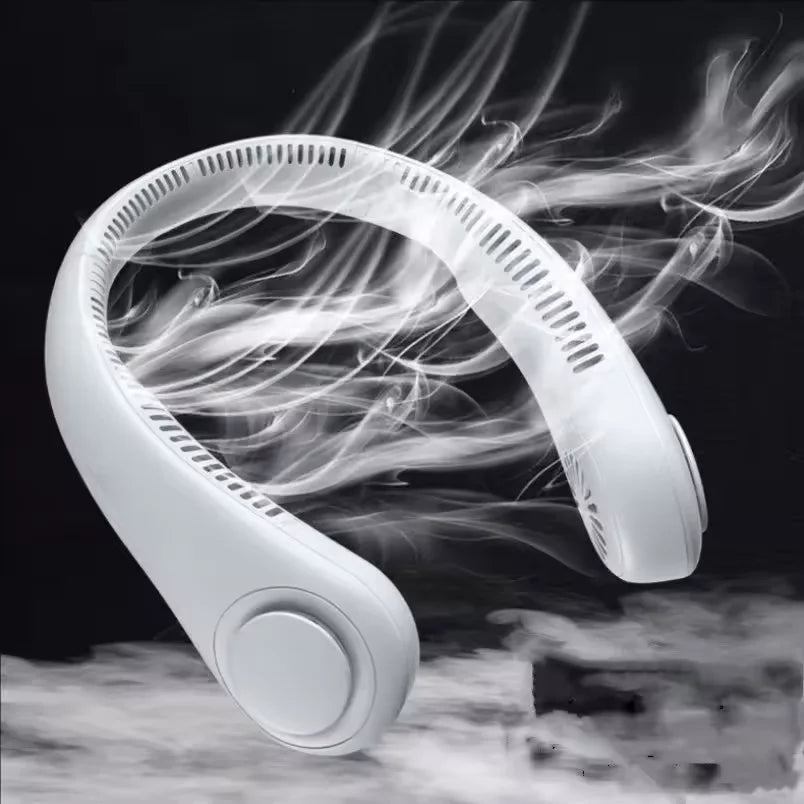 AirLoop Neck Fan — Bladeless, Rechargeable, 20H Battery