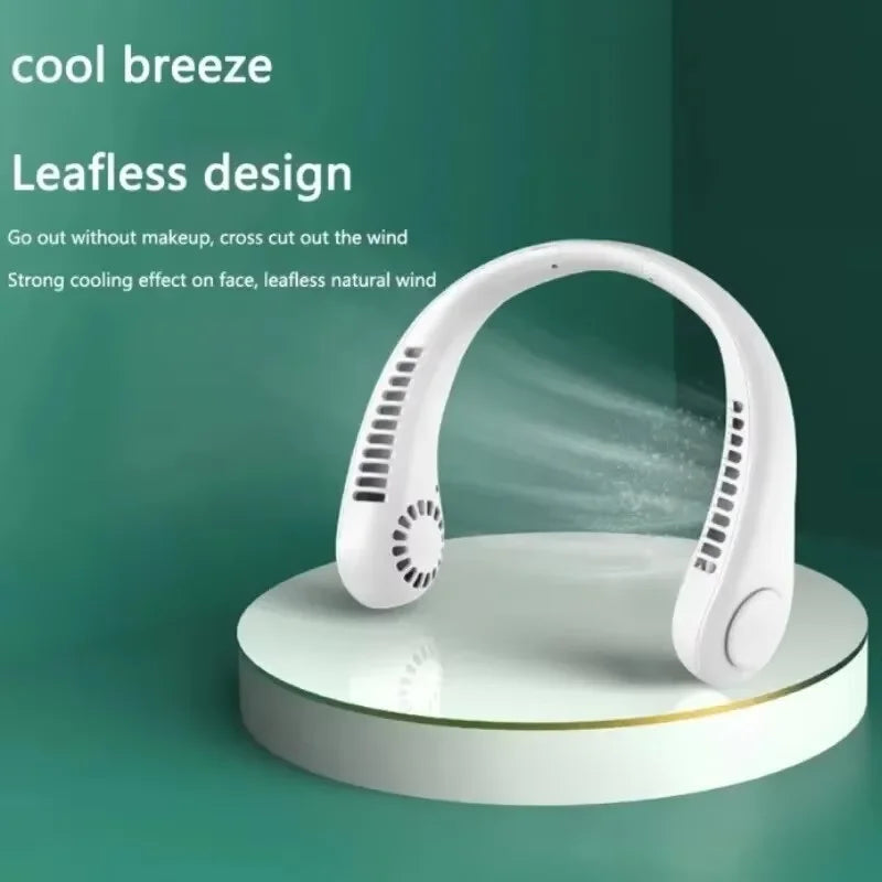 AirLoop Neck Fan — Bladeless, Rechargeable, 20H Battery